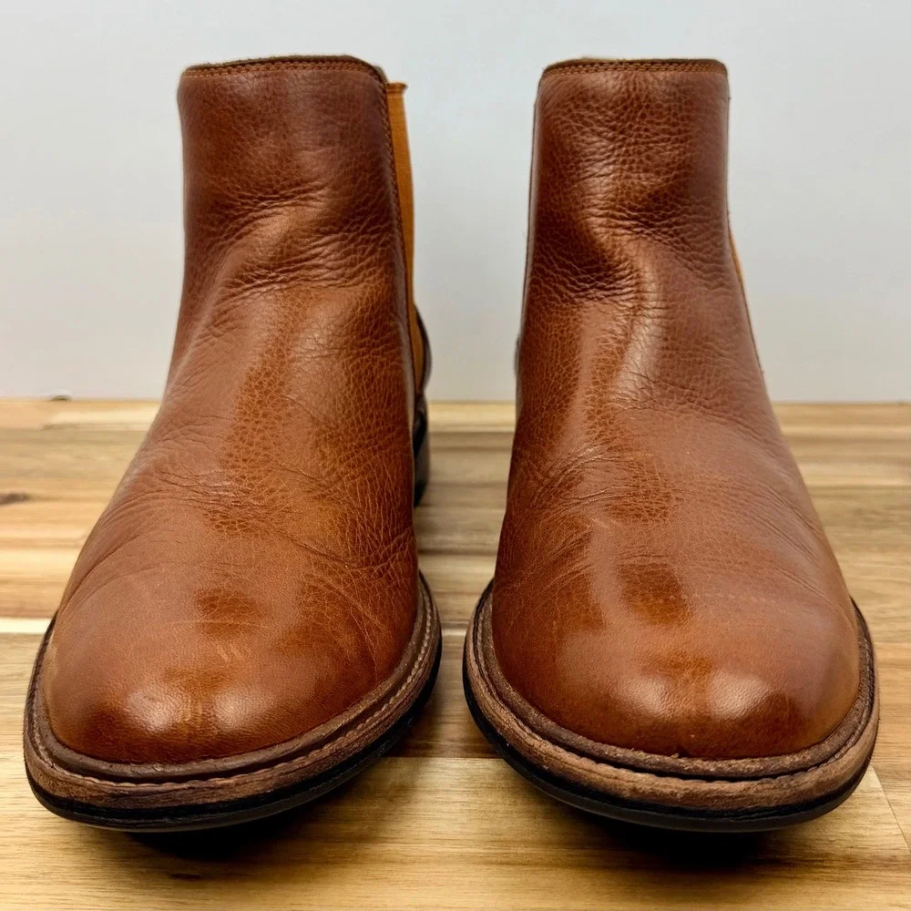 UGG Men's Brown Leather Chelsea Boots Chukka Ankle Boots Size 10